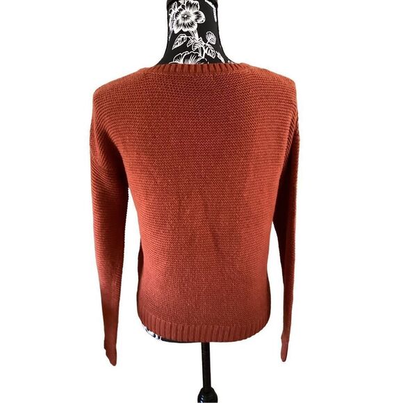 Charlotte Russe Knit Lace Up Sweater Boho Bohemian Everyday Casual - Picture 2 of 12